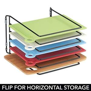 X-Large vassoio portaoggetti in acciaio Organizer Rack armadio da cucina supporto diviso per coperchi per pentole tagliere fogli da forno - Product Image 5