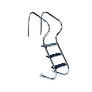 <b>Plastic</b> Swimming Pool Ladder Molded Resin Pool Entry Ladder With Textured <b>Steps</b> And Snap Fit Assembly For Easy Installation - Product Image 1