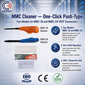 KEXINT <span class=keywords><strong>MMC</strong></span> 24 Penna per Pulizia Fibra Ottica, Pulitore One-Click per Data Center - Product Image 1