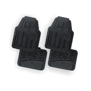 Exquisite Veins Design All Weather Automobile Floor Protection Pvc Universal 4 Pieces Car Floor Mats