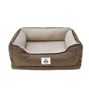 Coussin pour chien rectangulaire avec housse amovible, éponge épaisse, lit chaud pour Bichon Frisé - Product Image 5