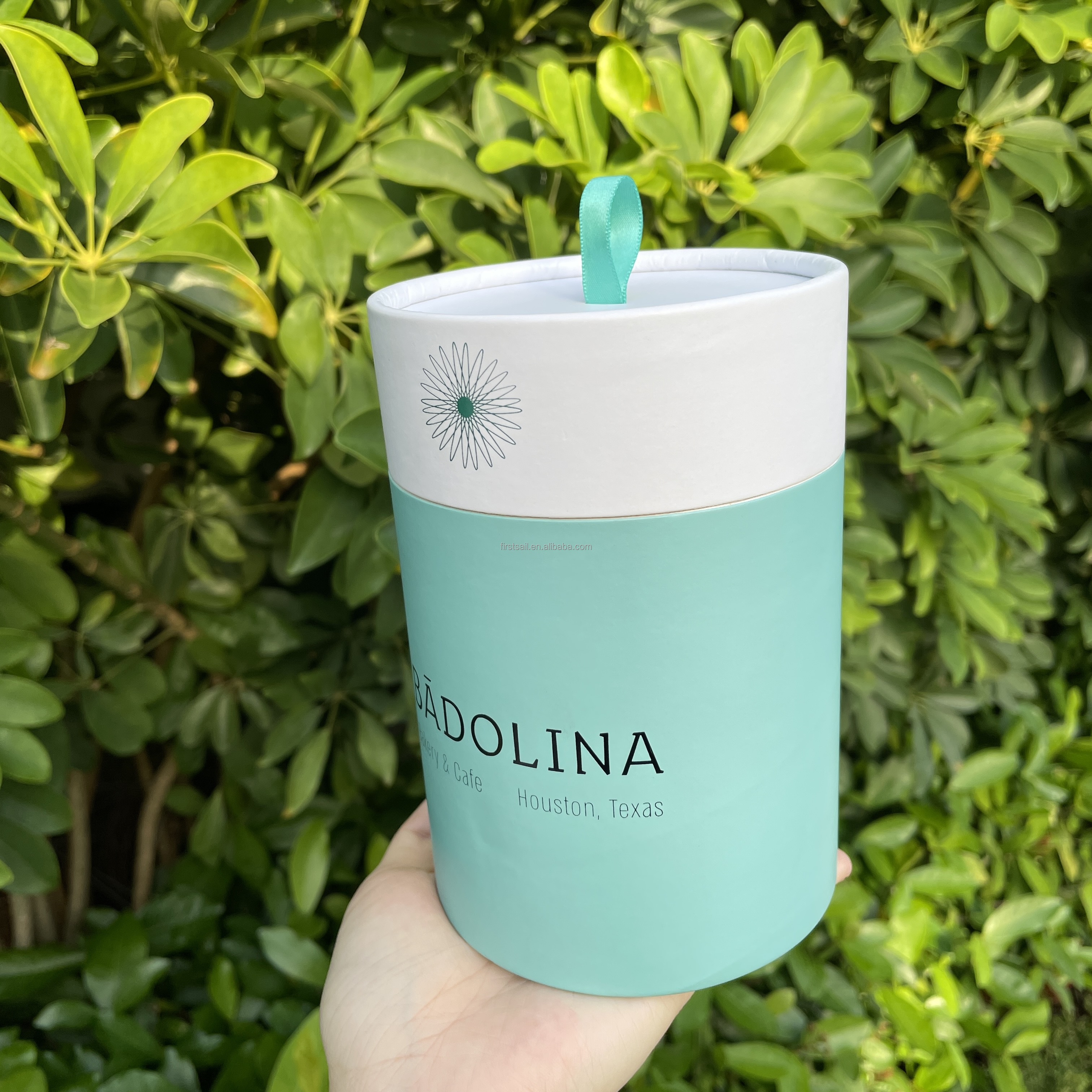 Recyclable Paper Composite Cans 150mm Height Stamping UV Coating