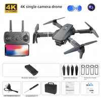 Drone E88 avec caméra double 4K, fonction de basculement à 360 degrés, contrôle de la trajectoire par la gravité, quadricoptère RC