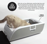 Bac à litière intelligent pour chat avec commande par application OEM, nettoyage automatique, facile à nettoyer, écologique, contrôle des odeurs, grande capacité