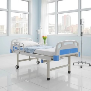 Cama de Hospital Manual Tezu de Acero Inoxidable TZ1 para Cuidado de Ancianos, con Manivela Simple o Doble, para Uso Doméstico - Product Image 1