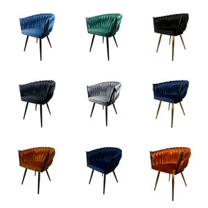 Sang trọng nhung hiện đại Ghế bành Ghế ăn uống thoải mái nhà bếp nhà hàng phòng khách giải trí đồ nội thất phòng ăn ghế - Product Image 2