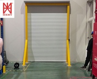 Porte à enroulement en aluminium, portes à enroulement industrielles, porte à enroulement télécommandée