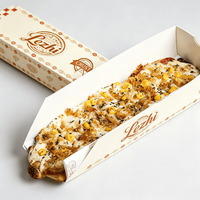 Boîtes jetables pour tranches de pizza, emballages alimentaires en gros, boîtes à emporter en papier pour pizza, boîtes d'emballage en papier pour pâtisseries et crêpes