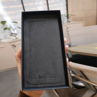 Boîte-cadeau de logo d'estampage à chaud haut de gamme de l'usine chinoise matériau Kraft en carton rigide pour les étuis de téléphone parfum/perruque stratification mate