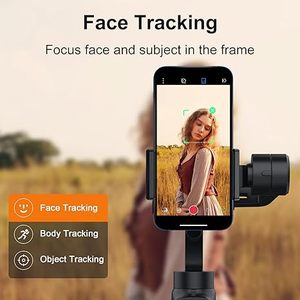 <span class=keywords><strong>FUNSNAP</strong></span> Gimbal Stabilizer <span class=keywords><strong>Capture</strong></span> 2s Combo 3-Axis Stabilization Phone Gimbal con luz de relleno Face Tracking para viajar - Product Image 4