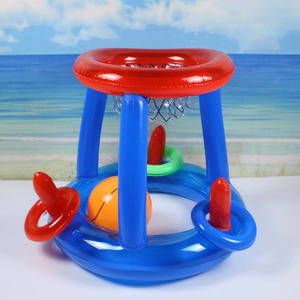 Vòng Bóng Rổ Bơm Hơi Pvc Đồ Chơi Nổi Bể Bơi Trò Chơi Thể Thao Swing Hồ Bơi Cho Trẻ Em Giá Bóng Rổ Dưới Nước - Product Image 4
