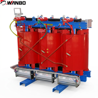 Transformateur sec à résine époxy Wanbo-351 avec ventilateur de refroidissement par air pour distribution d'énergie triphasée intérieure, personnalisé, Chine