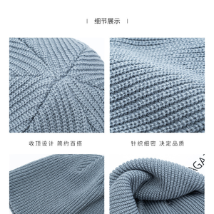 Casquette personnalisée avec logo brodé pour hommes et femmes, casquette tendance hip-hop, casquette melon, protection contre le froid, Heattech, automne et hiver - Product Image 4