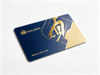 Carte de membre VIP d'hôtel personnalisée en PVC OEM, impression UV NFC, estampage à chaud, carte de fidélité de luxe, carte de contrôle d'accès intelligente pour les complexes hôteliers