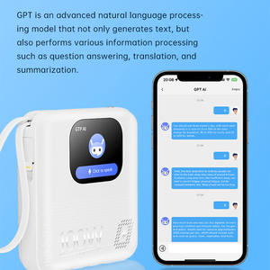 Banques d'alimentation intelligentes 2,2 pouces HD 10000 mAh, câbles <span class=keywords><strong>de</strong></span> charge rapide, 4 Go <span class=keywords><strong>de</strong></span> mémoire, enregistrement musical, appel BT, IA GPT, banque d'alimentation <span class=keywords><strong>de</strong></span> poche - Product Image 3