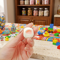 Bonbons mous fourrés aux fruits, en forme de bloc, multicolores, au goût sucré, en boîte, fabriqués en usine, assurant une production sûre et hygiénique