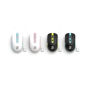 2023 Hot Sales With Battery Status Rechargeable Mini 4D Ergonomics Souris Sans Fil Wireless Mouse For Computer Accessories