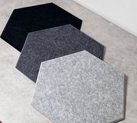 Panneaux muraux hexagonaux auto-adhésifs en feutre PET de 9 mm, traitement acoustique, panneaux décoratifs absorbants le son pour bureau, maison, studio