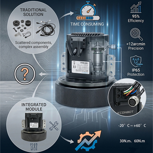 Nuevo Robot AGV AMR KCONBOT, Serie <span class=keywords><strong>MRW</strong></span>, 1000W, 1000kg, Protección IP54, Comunicación CANopen/RS232, Rueda Motriz para Almacén - Product Image 5