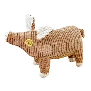 Hot Selling New Design Funny Pet Toys Pig Shape Dog Squeaky Chew Toy <b>Plush</b> Dog Toy Puppy Interactive Funny Training - Product Image 5