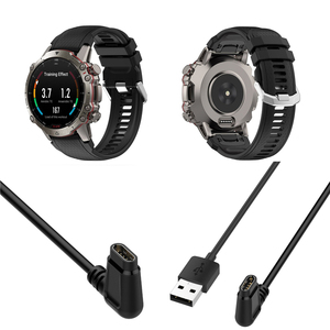 <span class=keywords><strong>Amazfit</strong></span> <span class=keywords><strong>Falcon</strong></span> A2029 Smartwatch PVC cobre puro cable de carga USB blindaje trenzado magnético 100CM accesorio de repuesto negro - Product Image 6