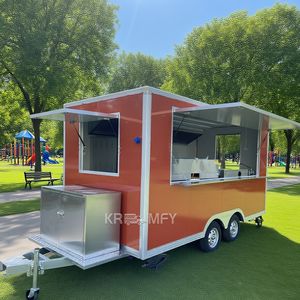 Remolque de Venta de Helados y Hot Dogs, Cocina Móvil, Camión de Comida con Luces LED para Dulces, Pollo Asado y Otros Productos - Product Image 4