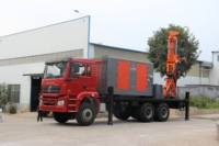 Machine de forage de puits d'eau miniatures montée sur camion, pour forages peu profonds jusqu'à 1000m, avec compresseur d'air - Prix