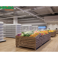 Solution de vente au détail de supermarché tout-en-un en métal, économique, avec équipe de conception professionnelle, rayonnage de supermarché pour projet de rebranding