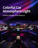 Kit d'éclairage d'ambiance RGB pour voiture 22-en-1 / 18-en-1 / 10-en-1, livraison rapide, lampe LED de voiture Symphonie avec bande acrylique optique pour l'intérieur de la voiture