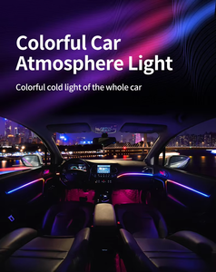 22 en 1/18 en 1/10 RGB Kit de lumière ambiante de voiture Livraison rapide Lampe à LED de voiture Symphony avec bande acrylique optique pour l'intérieur de la voiture - Product Image 3