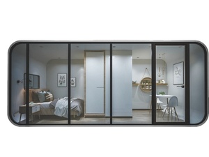 Casa de Campo Prefabricada Completamente Ensamblada con Decoración Interior, <span class=keywords><strong>Casas</strong></span> Móviles y Habitaciones, Mini Casa, Oficina Tipo <span class=keywords><strong>Cubo</strong></span> - Product Image 3