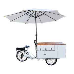 עגלת מזון אופניים חשמליים למפעלי חטיפים ומפעלי עיבוד ירקות כולל דוכן נקניקיות - Product Image 1