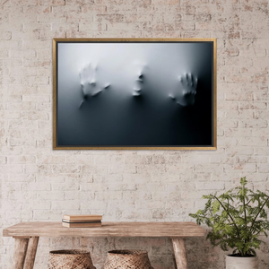 Screaming Man Abstract Canvas Print: Modern Graphic Artwork,<b>GOLD</b> <b>FRAMED</b> CANVAS - Product Image 3