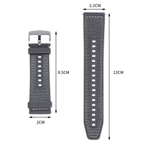 Bracelet de montre en sangle composite de nylon For for Charm 22 mm avec boucle ardillon
