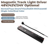 Tuya ZigBee feux sur rail avec Projection 2-wire CCT belt LED track light.100-watt et 20-watt DALI têtes de lumière sur rail