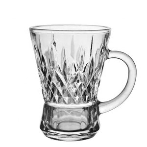 Boba en verre de cristal personnalisé, modèle Unique, Vintage, conception chinoise turque/japonaise, réutilisable, bulle de lait, service à thé avec soucoupes, vente en gros - Product Image 4
