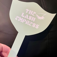 Miroir de poche avec logo personnalisé Fans à cils Style design moderne avec logo personnalisé