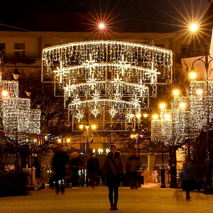 Christmas Overhead Street <b>Light</b> Display for Plaza Entrance Main Road and Winter Festival Decoration - Product Image 1