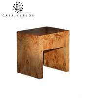 Table de Chevet Personnalisée en Bois Massif de Haute Qualité avec Rangement Intégré – Article Populaire du Fabricant Chinois pour Appartement et Chambre à Coucher