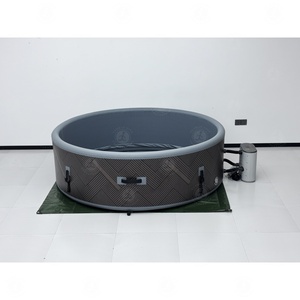 Bain à remous <span class=keywords><strong>gonflable</strong></span> d'extérieur pour 2 à 6 personnes, <span class=keywords><strong>spa</strong></span> à bulles massantes pour la détente dans la cour ou le jardin - Product Image 3