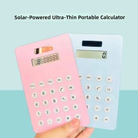 Calculatrice solaire, bloc-notes spirale 2 en 1 avec écran LCD pour le bureau, l'école, les affaires, cadeau