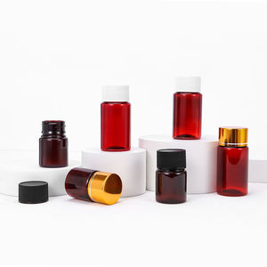 30ml 50ml <b>Empty</b> <b>Plastic</b> Electroplated <b>Bottle</b> with Screw Cap for Health Product Pill Tablet Capsule Medicine Powder Gummy - Product Image 4