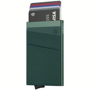 Minimalist Slim Rfid Blocking <b>Metal</b> Card Holder Pop <b>Wallet</b> With Front Pocket for Money - Product Image 2