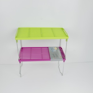 QIYUE Multilayer Type Shelf Plastic Foldable Storage Racks