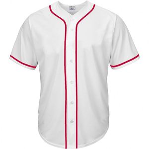 High Quality Wholesale Sublimation 100% Polyester Blank Sweat Wicking Breathable <b>Baseball</b> Jersey - Product Image 3