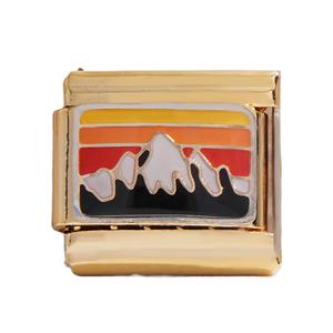 สร้อยข้อมือแฟชั่นสแตนเลสแบบโมดูลาร์ สามารถเปลี่ยนชิ้นส่วนได้ ชุดเครื่องประดับสำหรับทุกเพศ พร้อมจี้เคลือบสีสันสดใสสำหรับ DIY - Product Image 3