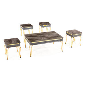 Juego de Mesa de Centro Convertible Moderno de MDF, 4+1 Piezas, Muebles para Sala de Estar, Rosse Turquía - Product Image 2