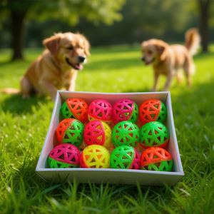 Giocattolo per cani Star Glitter Ball, 12 pezzi, palla colorata per cani - Product Image 2