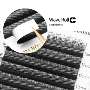 ขนตาปลอม XIUSUZAKI รุ่น Volume <span class=keywords><strong>Lashes</strong></span> Mega Volume Cilios ขนาด 0.07 มม. ขนตาแบบขนตางอนรูปดอกไม้ ขนตาแบบไขว้รูปตัว U รุ่น YY 3D 4D 5D สำหรับต่อขนตา - Product Image 6