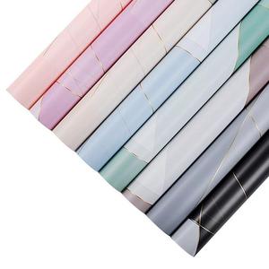 Papier d'emballage pour fleurs de la Saint-Valentin chinoise, nouveau, coréen, imperméable, en résine recyclable, papier Nosa, avec ligne magnétique pour bouquets, vente en gros - Product Image 4